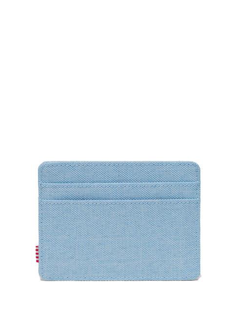 CHARLIE  Flacher Kartenhalter blaue Glocke, Kreuzschraffur - Brieftaschen Damen