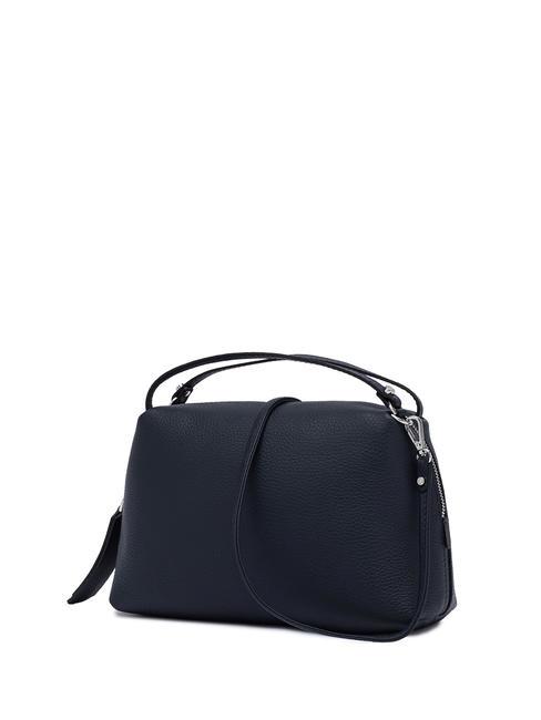 ALIFA Ledertasche mit Schultergurt NAVY BLAU - Damentaschen