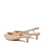 GUESS JESSON Slingback-Pumps aus Leder Taupe - Damenschuhe - 5