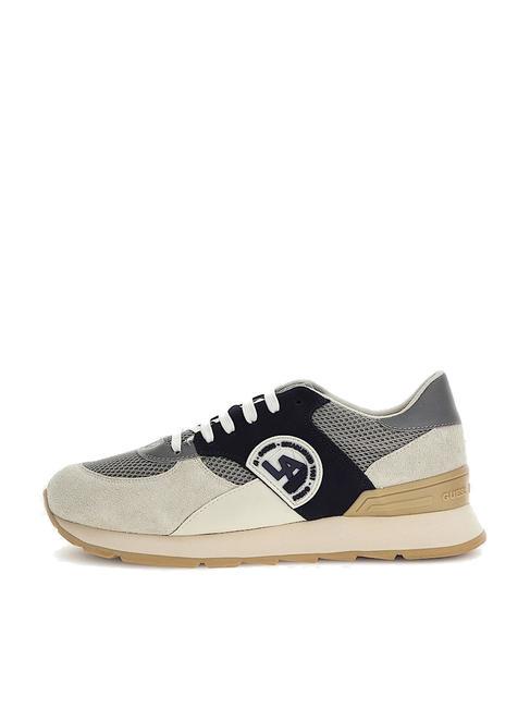 FANO Turnschuhe beige blau orange - Herrenschuhe