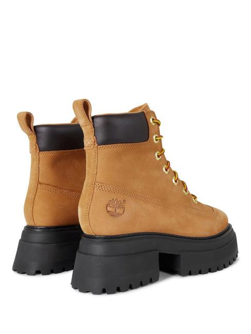 SKY 6 INCH Hohe Stiefeletten aus Leder Weizen - Damenschuhe