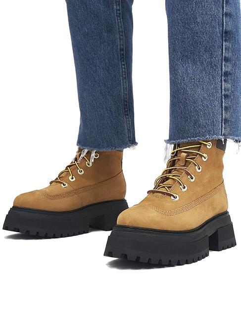 SKY 6 INCH Hohe Stiefeletten aus Leder Weizen - Damenschuhe