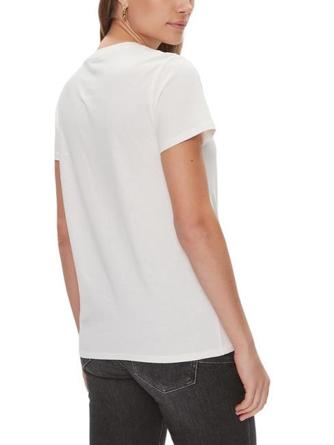 LACE Baumwoll t-shirt cremwhi - T-Shirts und Tops für Damen