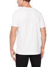 GUESS TRI LOGO Baumwoll t-shirt purweiß - Herren-T-Shirts - 2