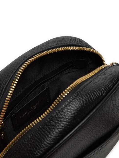 NINA  Mini-Umhängetasche aus Leder Schwarz - Damentaschen