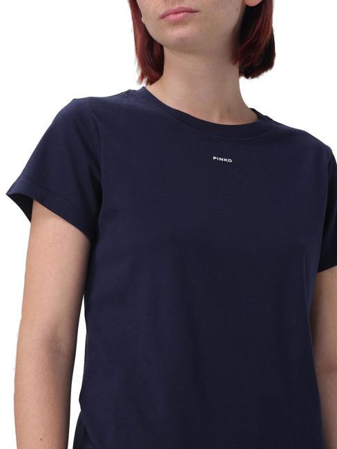 BASICO  Baumwoll t-shirt blau-totale Sonnenfinsternis - T-Shirts und Tops für Damen