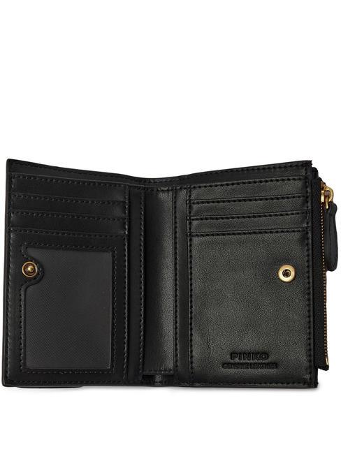 COMPACT  Damenbrieftasche schwarz-antikgold - Brieftaschen Damen