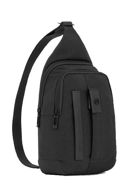 P16 Rucksacktasche mit einer Schulter schwarzer Chevron - PC-Rucksäcke