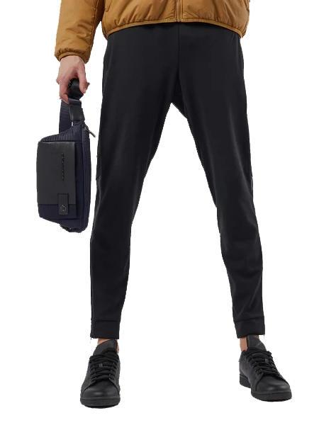 BRIEF 2 Gürteltasche aus Leder und Stoff Blau - Hüfttaschen