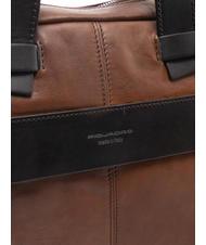 PIQUADRO PYRAMID Aktentasche aus Leder, 15 "PC-Halter BRAUN - Arbeitstaschen - 4