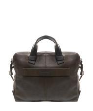 PIQUADRO PYRAMID Aktentasche aus Leder f&uuml;r PC 14 " GR&Uuml;N - Arbeitstaschen - 3