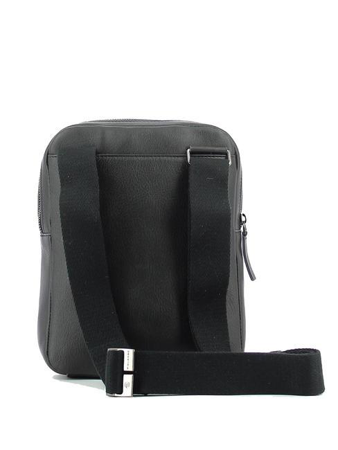 CAMPIONARIO - DAVID Umh&auml;ngetasche aus Leder f&uuml;r iPad Schwarz - Umh&auml;ngetaschen Herren