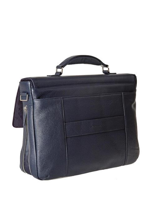 CAMPIONARIO - MODUS Leder-Laptop-Aktentasche 15" exp Blau - Arbeitstaschen