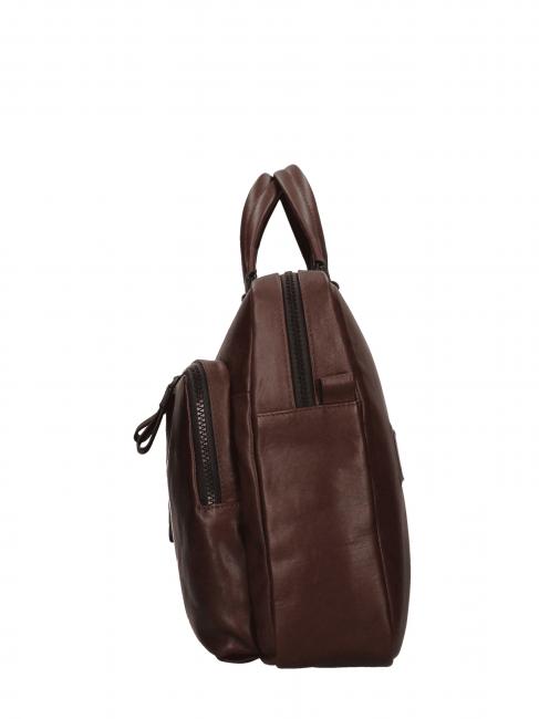 HARPER 15,6-Zoll-Laptop-Aktentasche aus Leder dunkelhaarig - Arbeitstaschen