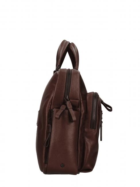 HARPER 15,6-Zoll-Laptop-Aktentasche aus Leder dunkelhaarig - Arbeitstaschen