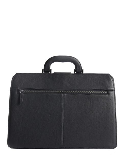 CAMPIONARIO - BLACK SQUARE Arzttasche aus Leder, 13-Zoll-PC-Halterung Schwarz - Arbeitstaschen