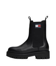 TOMMY HILFIGER TOMMY JEANS Urban Chelsea Stiefeletten aus Leder SCHWARZ - Damenschuhe - 2