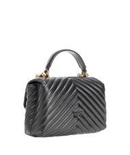 PINKO LOVE LADY PUFF Mini-Handtasche mit Schultergurt schwarz-antikgold - Damentaschen - 3