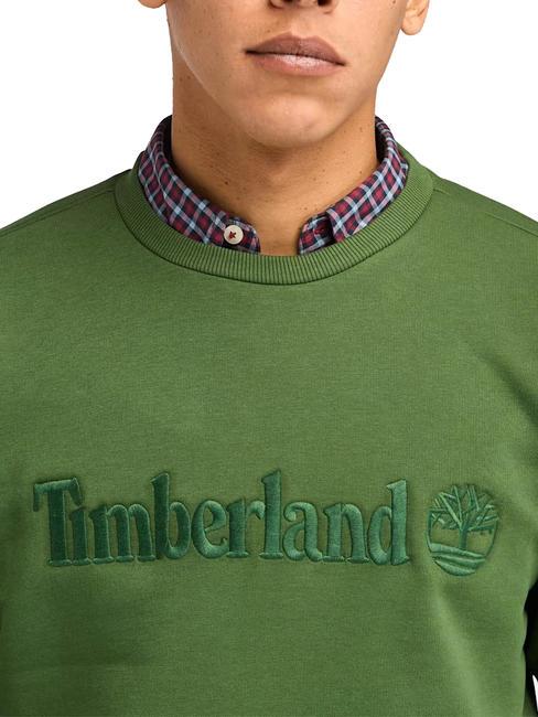 EMBROIDERY TONAL Sweatshirt mit Rundhalsausschnitt schwarz/waldgrün - Sweatshirts Herren