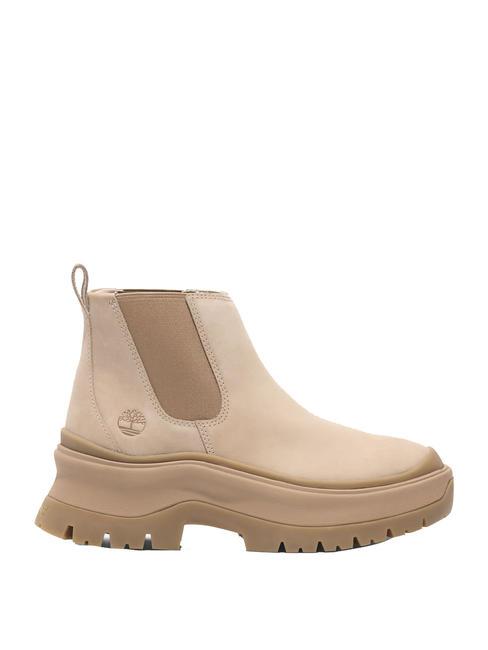 ROXIE LANE  Stiefeletten aus Leder hell beige - Damenschuhe