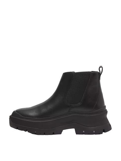 ROXIE LANE  Stiefeletten aus Leder schwarzes Vollkorn - Damenschuhe