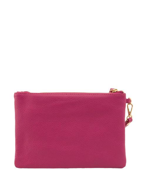 ROBERTA Dollar-Clutch aus Leder Fuchsie - Damentaschen