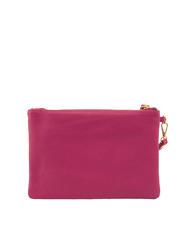 LESAC ROBERTA Dollar-Clutch aus Leder Fuchsie - Damentaschen - 3