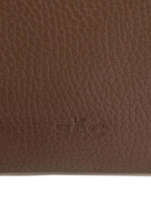 ROBERTA Dollar-Clutch aus Leder Taupe - Damentaschen