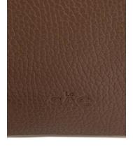 LESAC ROBERTA Dollar-Clutch aus Leder Taupe - Damentaschen - 5