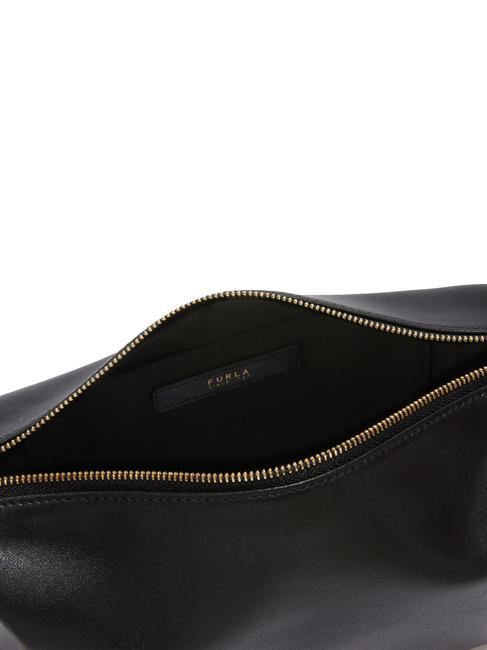 NUVOLA Mini-Schultertasche aus Leder Schwarz - Damentaschen