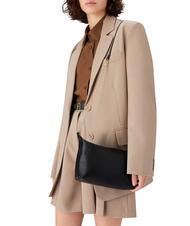 FURLA NUVOLA Mini-Schultertasche aus Leder Schwarz - Damentaschen - 5