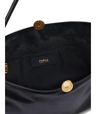 FURLA SFERA SOFT Umhängetasche aus Leder Schwarz - Damentaschen - 5
