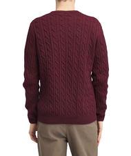 TIMBERLAND P-B LAMBWOOL Pullover mit Rundhalsausschnitt aus Wollmischung Cordovanheide - Herrenpullover - 2