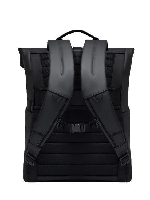 CORNER SPECIALE GOMMATO Rolltop-Rucksack f&uuml;r 15,6-Zoll-Laptop Schwarz - PC-Rucks&auml;cke