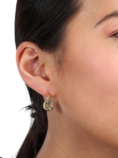 BAGLIORI Bunte Kristallohrringe Gold - Ohrringe