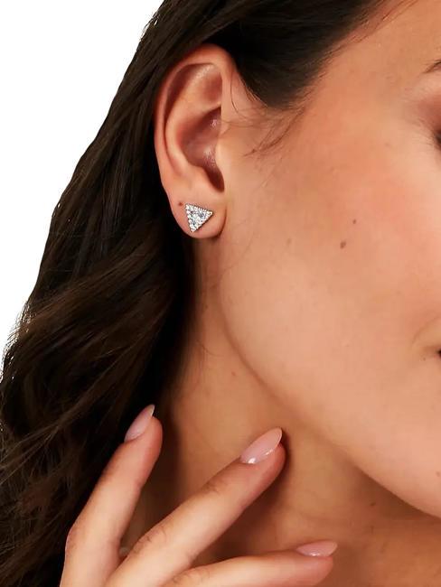 TRILLIANT Dreieckige Ohrringe mit Zirkonen SILBER - Ohrringe