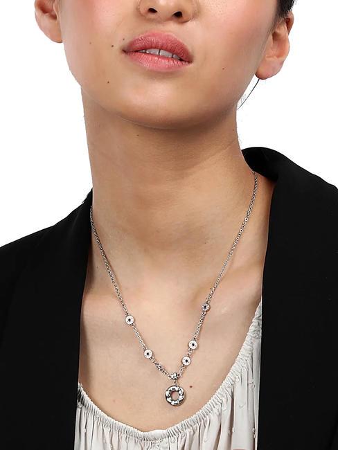 BAGLIORI Halskette aus weißem Kristall SILBER - Halsketten