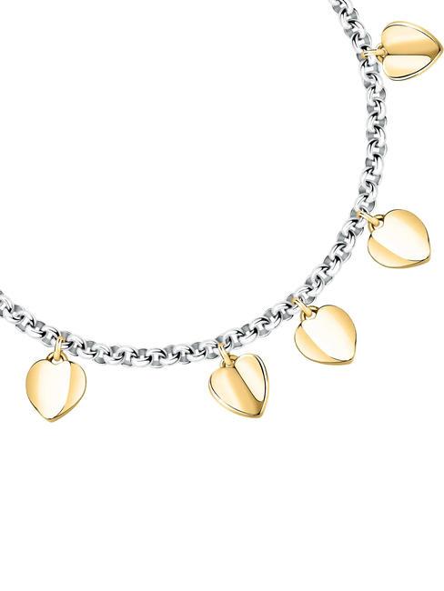 PAILETTES Armband mit Herzanhängern SILBER - Armbänder