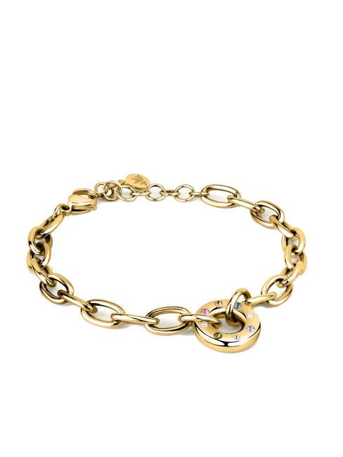 BAGLIORI Armband mit farbigen Kristallen Gold - Armbänder