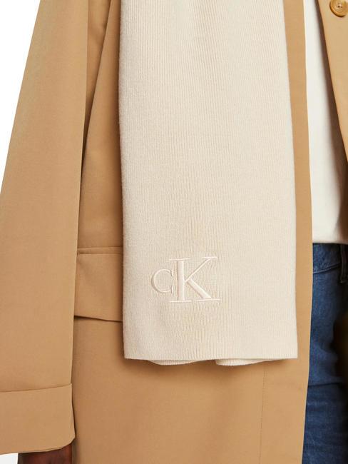 CK JEANS MONOGRAM EMBRO Schal aus recyceltem Polyester Birke - Schals