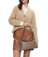 CALVIN KLEIN SOFT SCULPT Schultertasche Asche - Damentaschen - 4