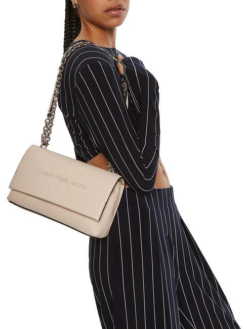 SCULPTED Convertible Schulter-/Umhängetasche grauer Morgen - Damentaschen