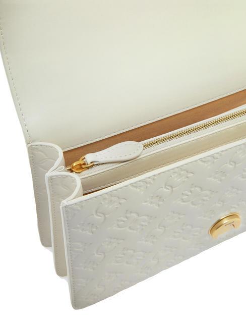 LOVE ONE CLASSIC Schulter-/Umhängetasche Seide weiß-antikgold - Damentaschen