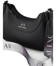 ARMANI EXCHANGE SMALL HOBO Schultertasche Schwarz - Damentaschen - 4