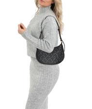 PINKO HALF MOON MINI  Umh&auml;ngetasche aus Leder schwarz-antikgold - Damentaschen - 4