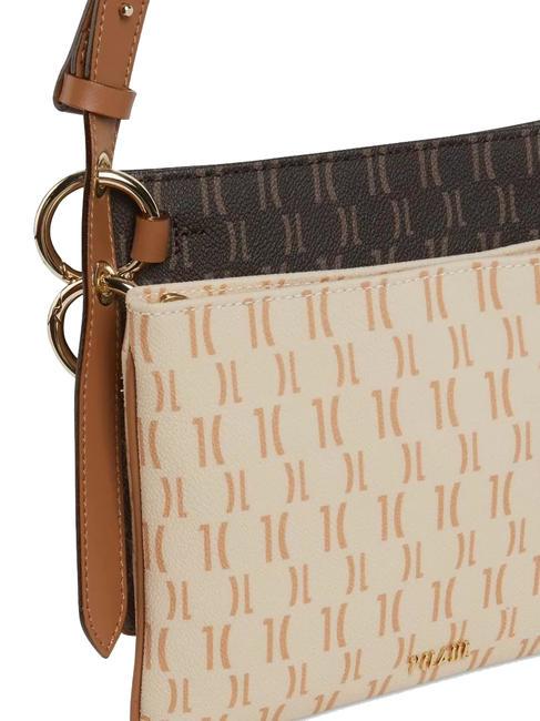 MONOGRAM  Doppelte Umhängetasche dunkelbraun / cremefarbener Kopf - Damentaschen