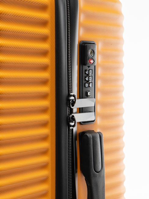 ADVENTURE Set mit 3 Kabinentrolleys, mittelgroß, groß orange - Trolleyset