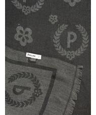 POLLINI JAQUARD Schal hergestellt in Italien Schwarz - Schals - 5