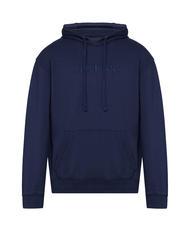 GUESS FINCH TERRY Oversize-Sweatshirt mit Tasche und Kapuze Smart Blue Multi - Sweatshirts Herren - 3