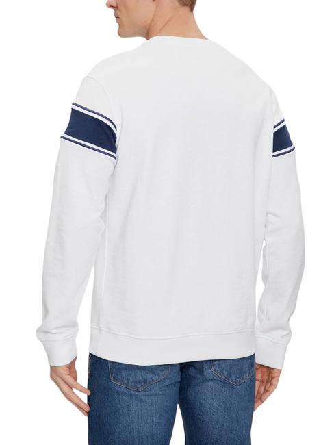 INSERTED STRIPE Sweatshirt aus Baumwolle mit Rundhalsausschnitt purweiß - Sweatshirts Herren